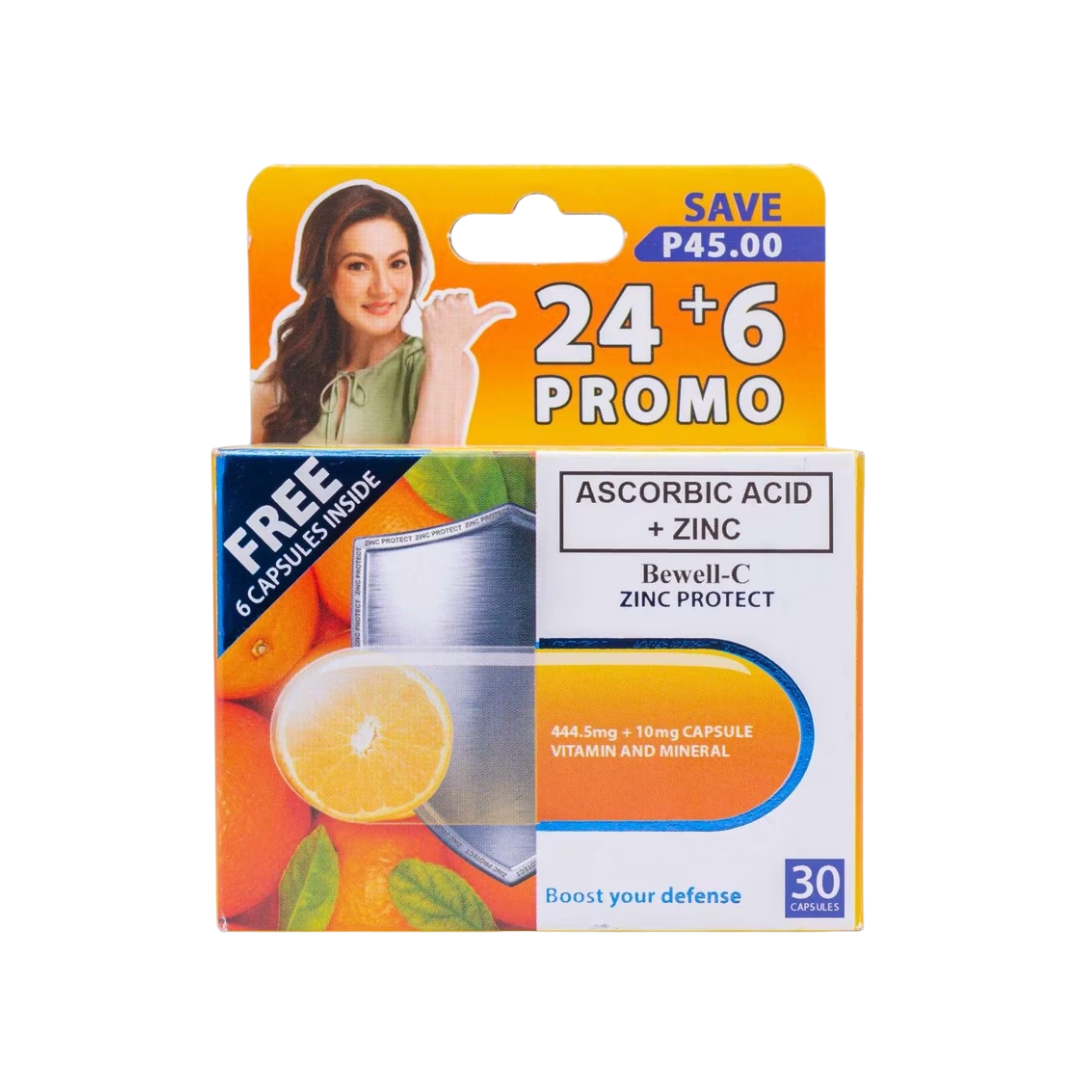 Ascorbic Acid + Zinc Bewell-C 30 capsules Ascorbic Acid + Zinc Bewell-C 30 capsules